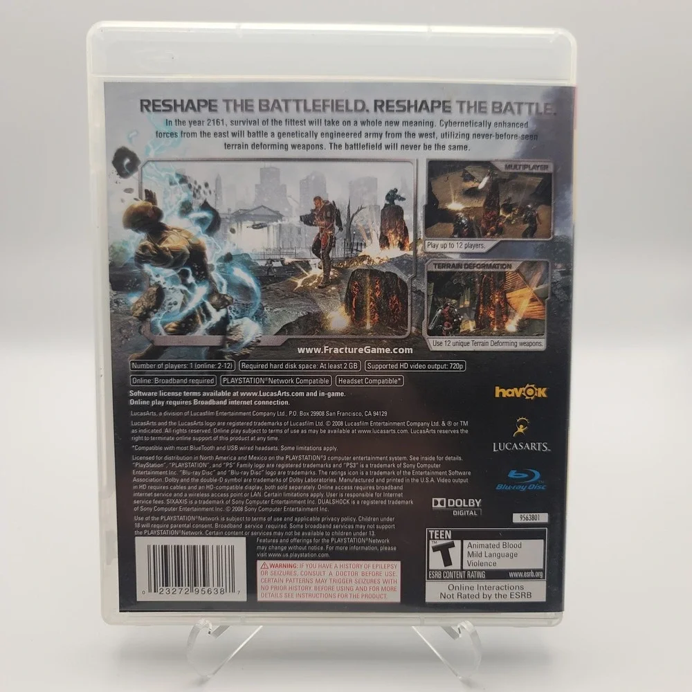 Fracture‎ (Sony PlayStation 3, 2008) Complete CIB